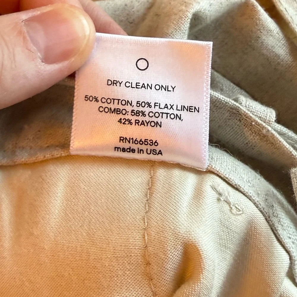 NWT ROARI Louise Trouser Oatmeal 26